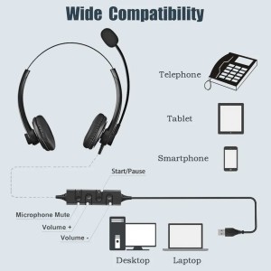 هدست بین مدل A26 USB